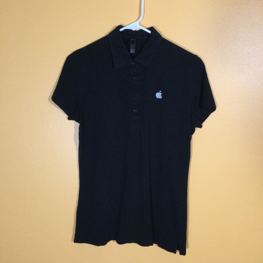 Apple Logo Polo Shirt Cotton Short Sleeve